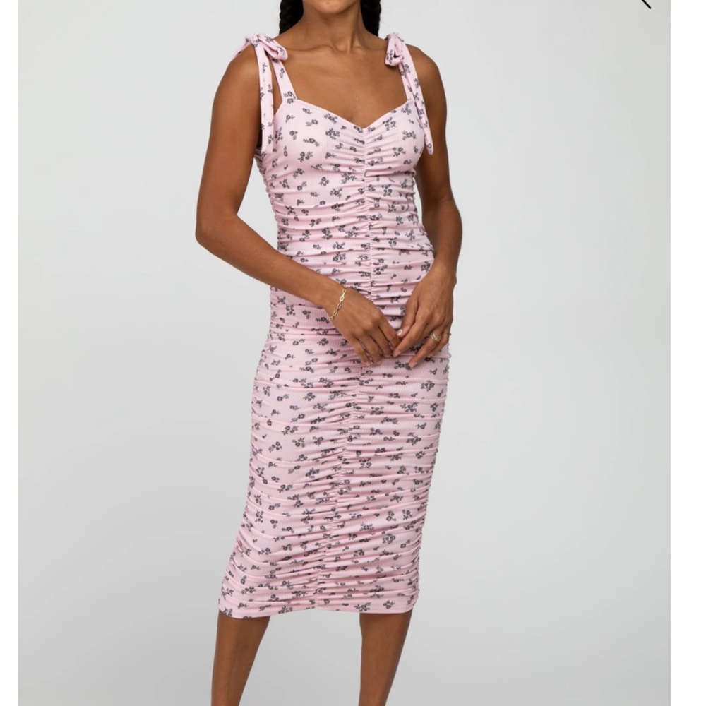 Endless Blu Ruched Dress